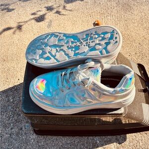 Iridescent Holographic Sneakers